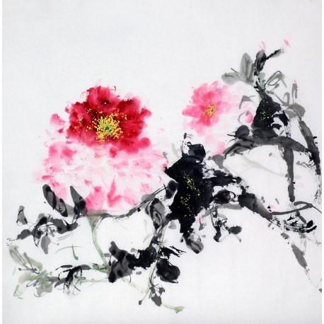 Chinese Peony Painting - CNAG010480