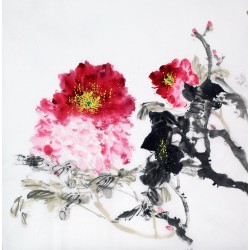 Chinese Peony Painting - CNAG010481