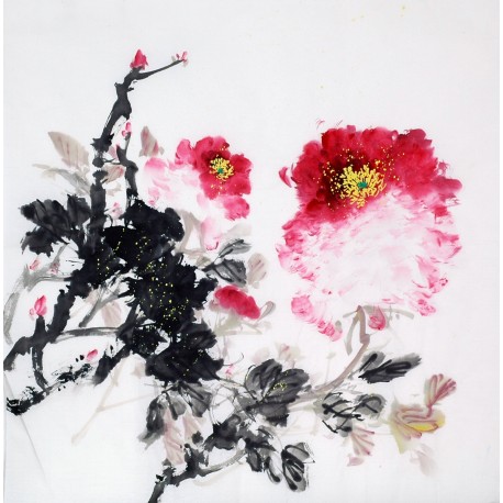 Chinese Peony Painting - CNAG010483