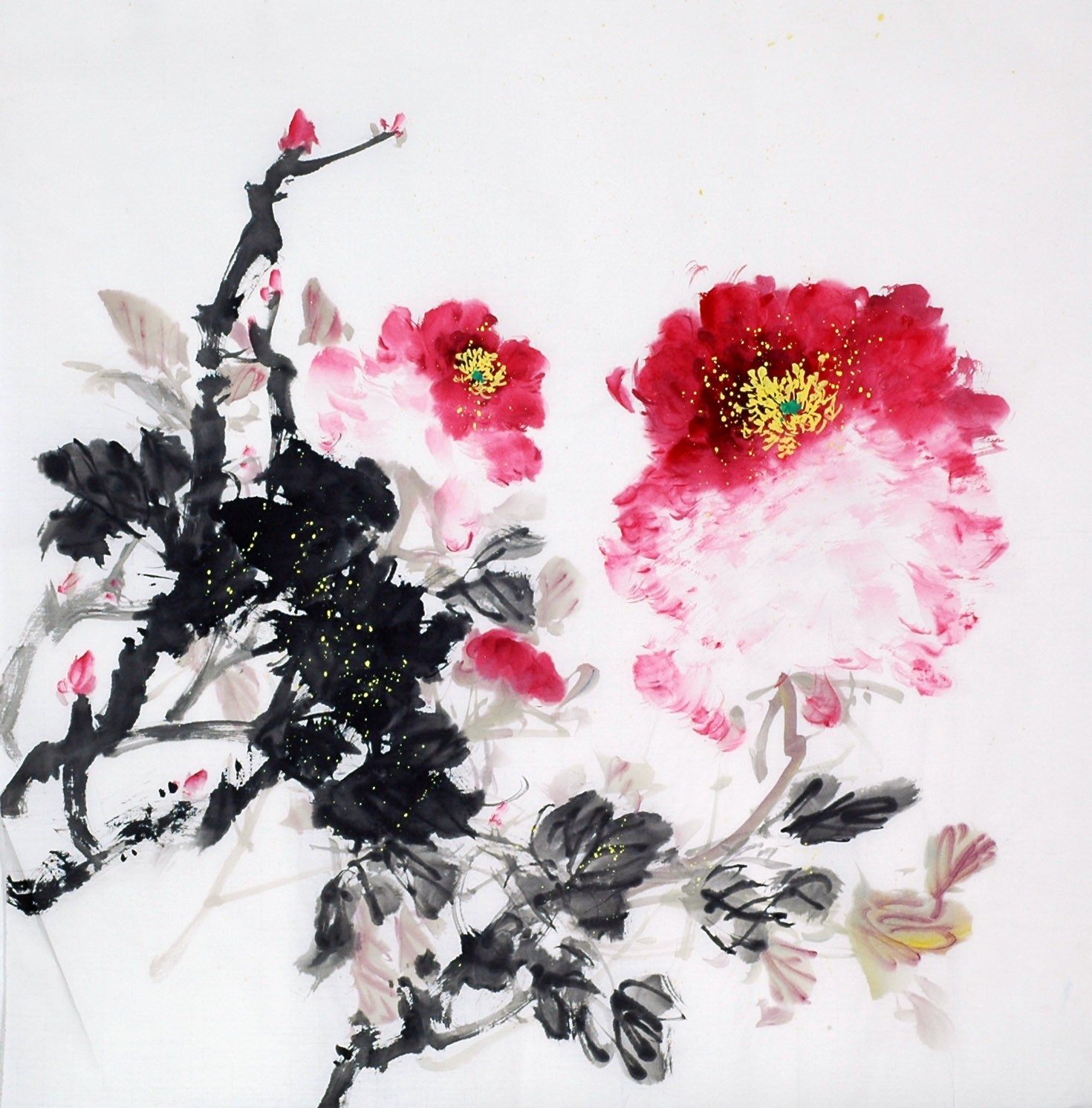 Chinese Peony Painting - CNAG010483