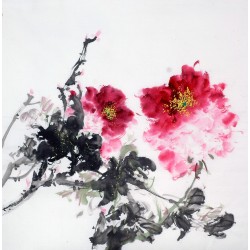 Chinese Peony Painting - CNAG010487