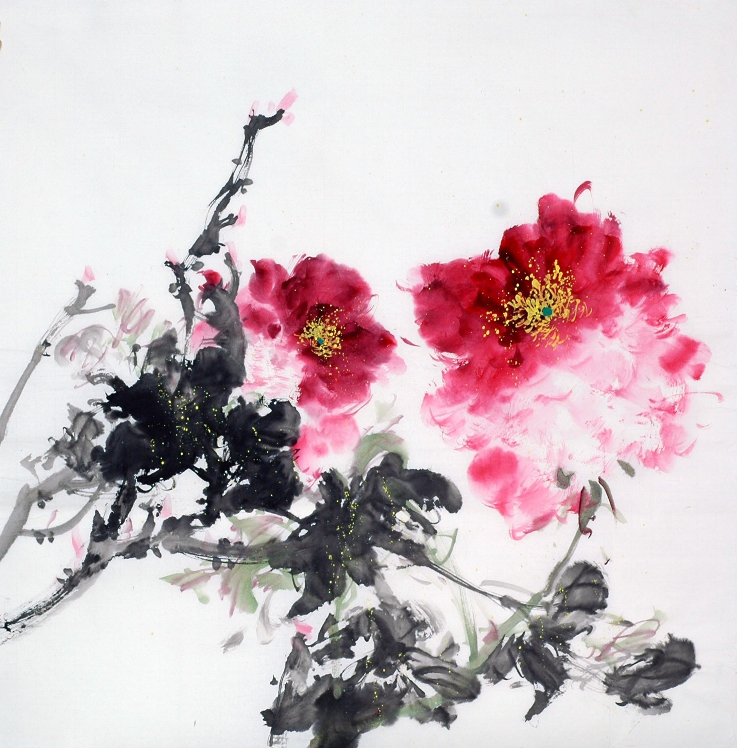 Chinese Peony Painting - CNAG010487