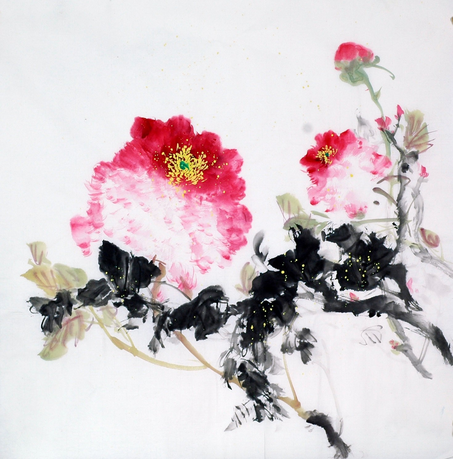 Chinese Peony Painting - CNAG010488