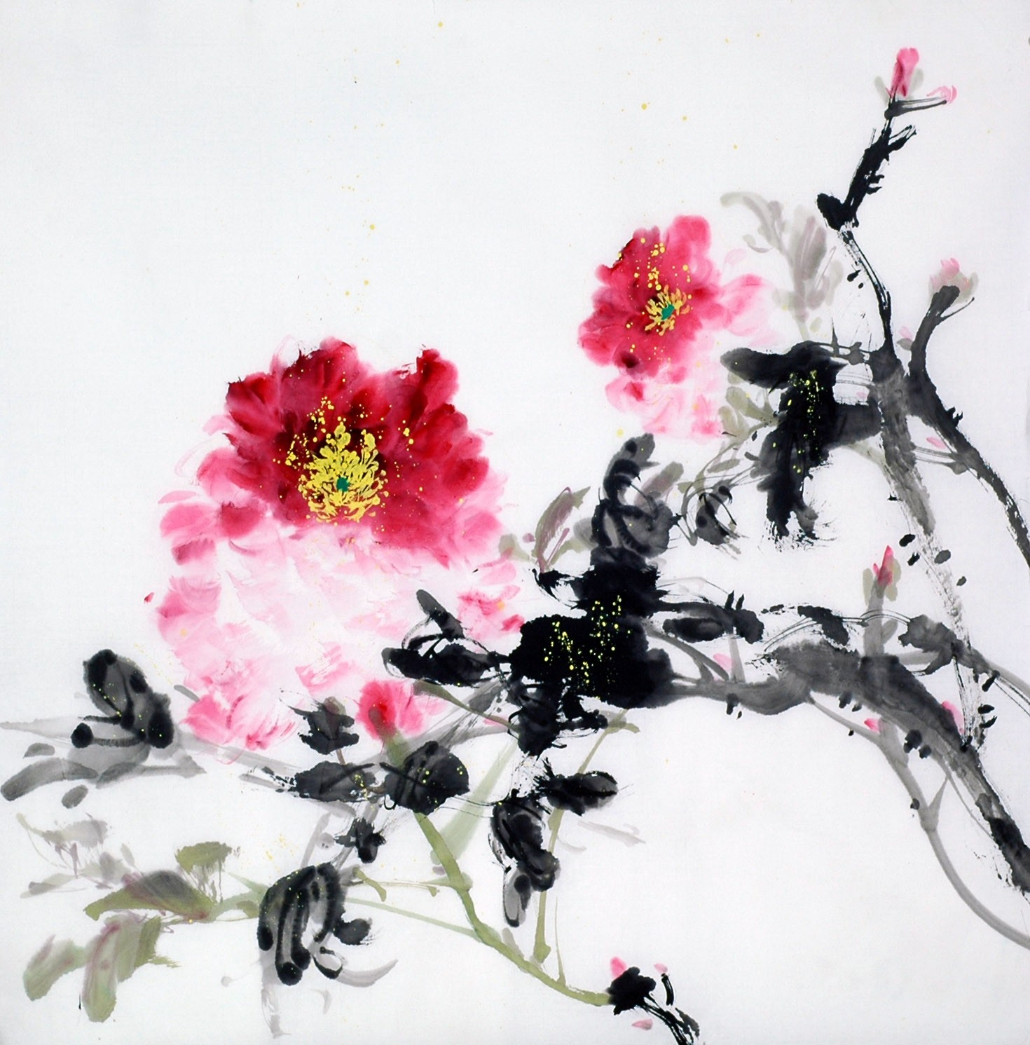 Chinese Peony Painting - CNAG010491