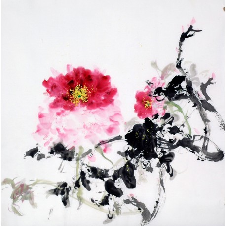 Chinese Peony Painting - CNAG010492