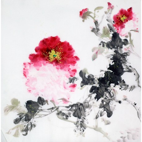 Chinese Peony Painting - CNAG010495