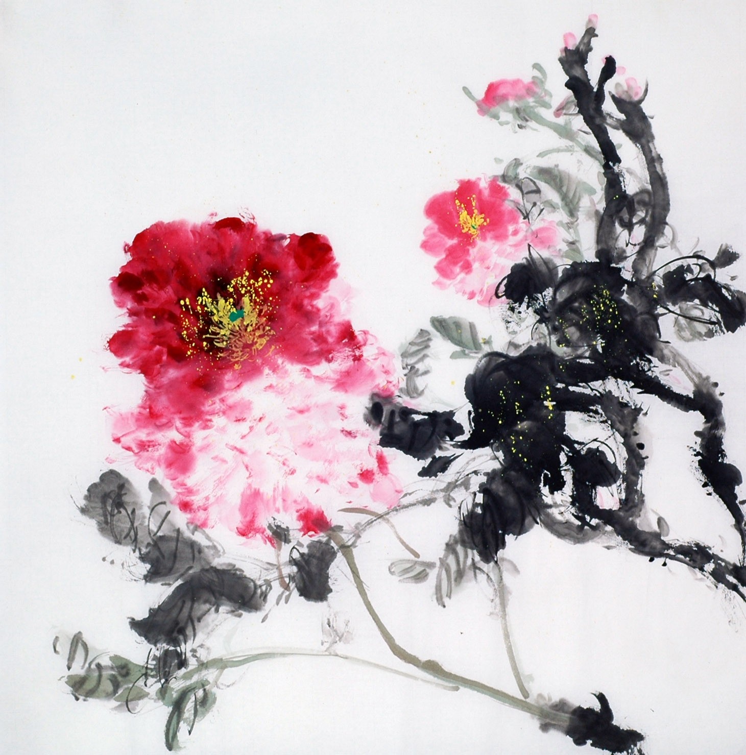 Chinese Peony Painting - CNAG010502