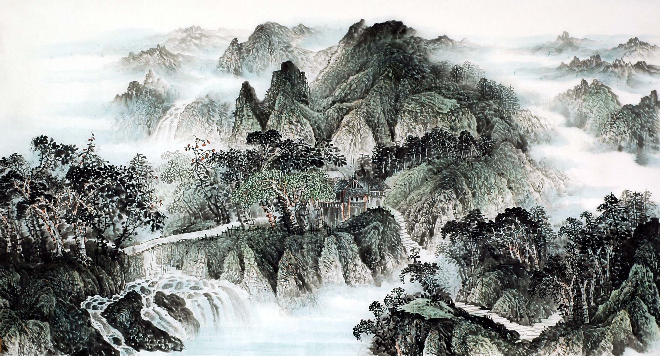 Chinese Landscape Painting - CNAG010505