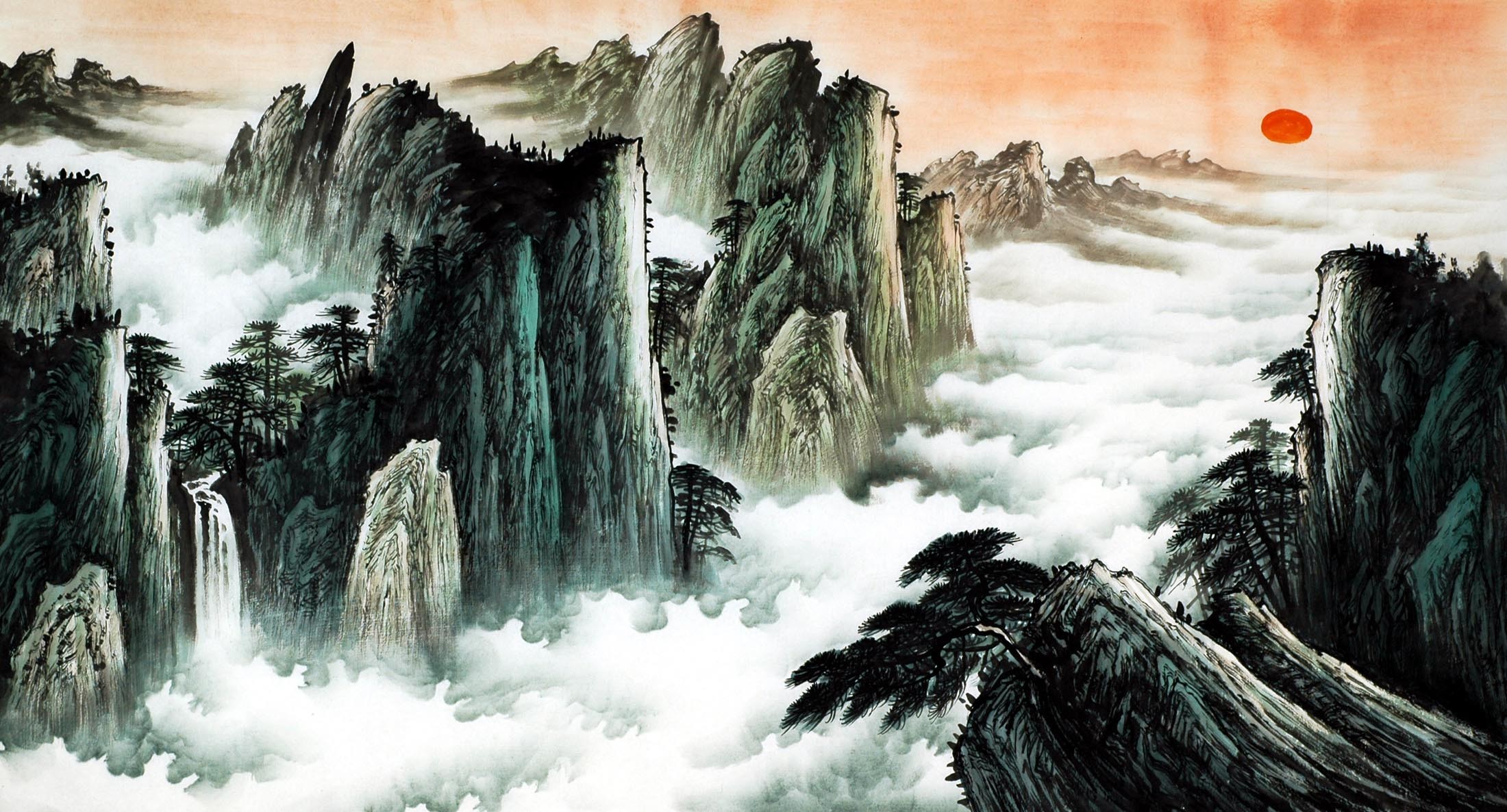 Chinese Landscape Painting - CNAG010506