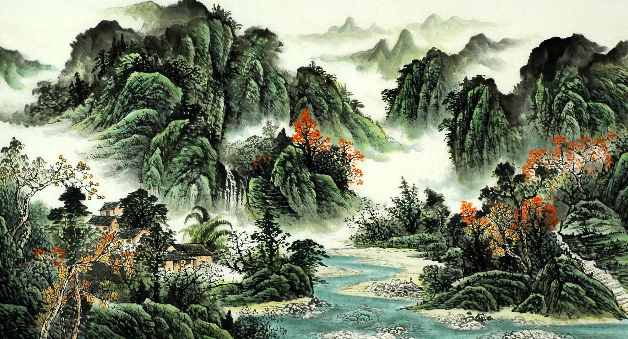 Chinese Landscape Painting - CNAG010510