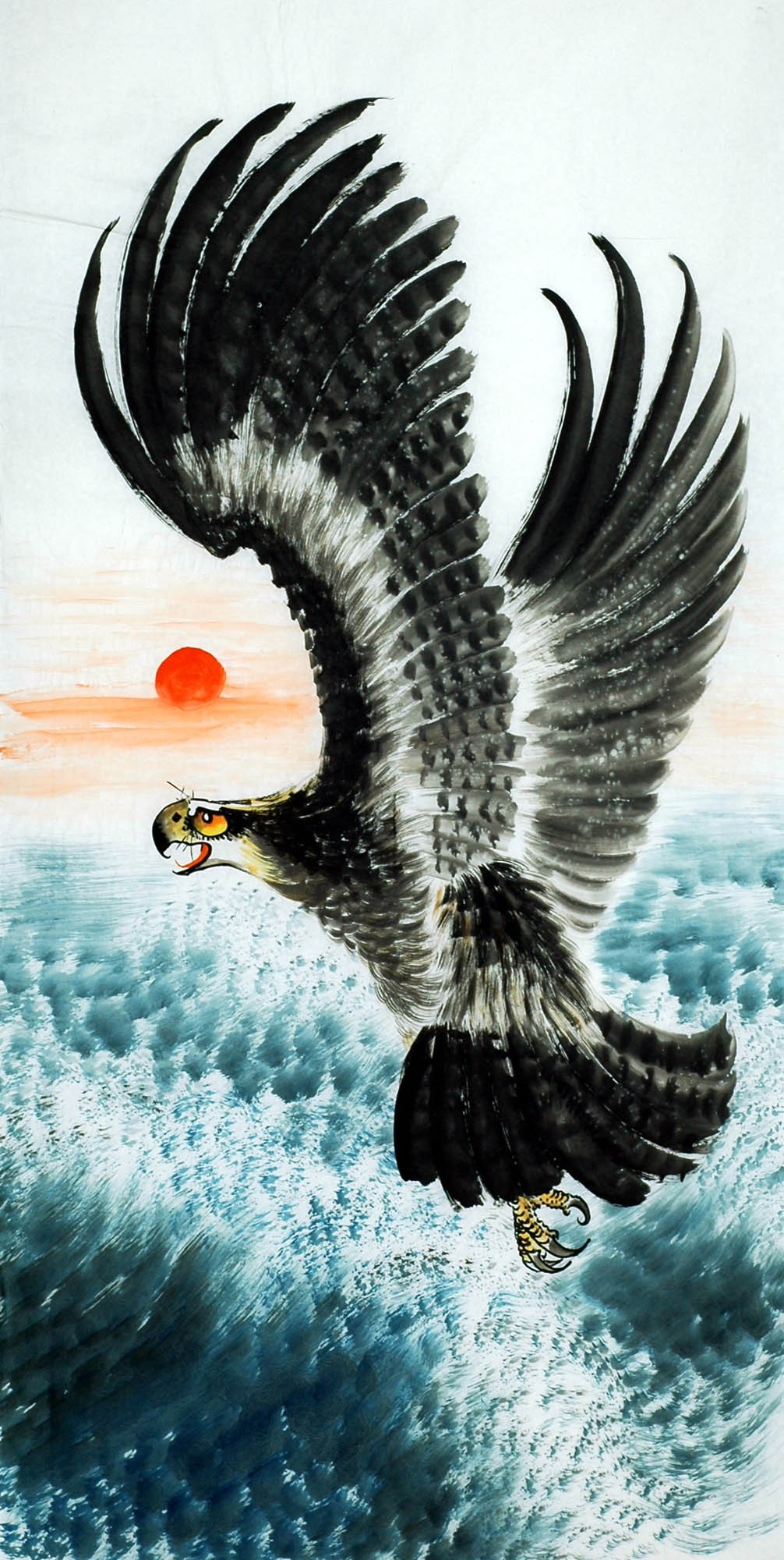Chinese Eagle Painting - CNAG010532