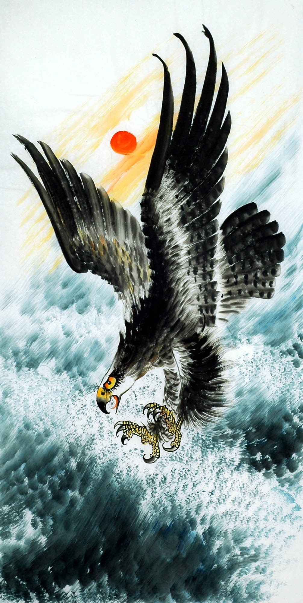 Chinese Eagle Painting - CNAG010534