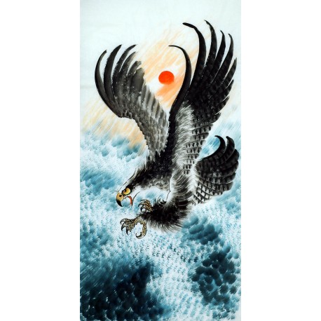 Chinese Eagle Painting - CNAG010536