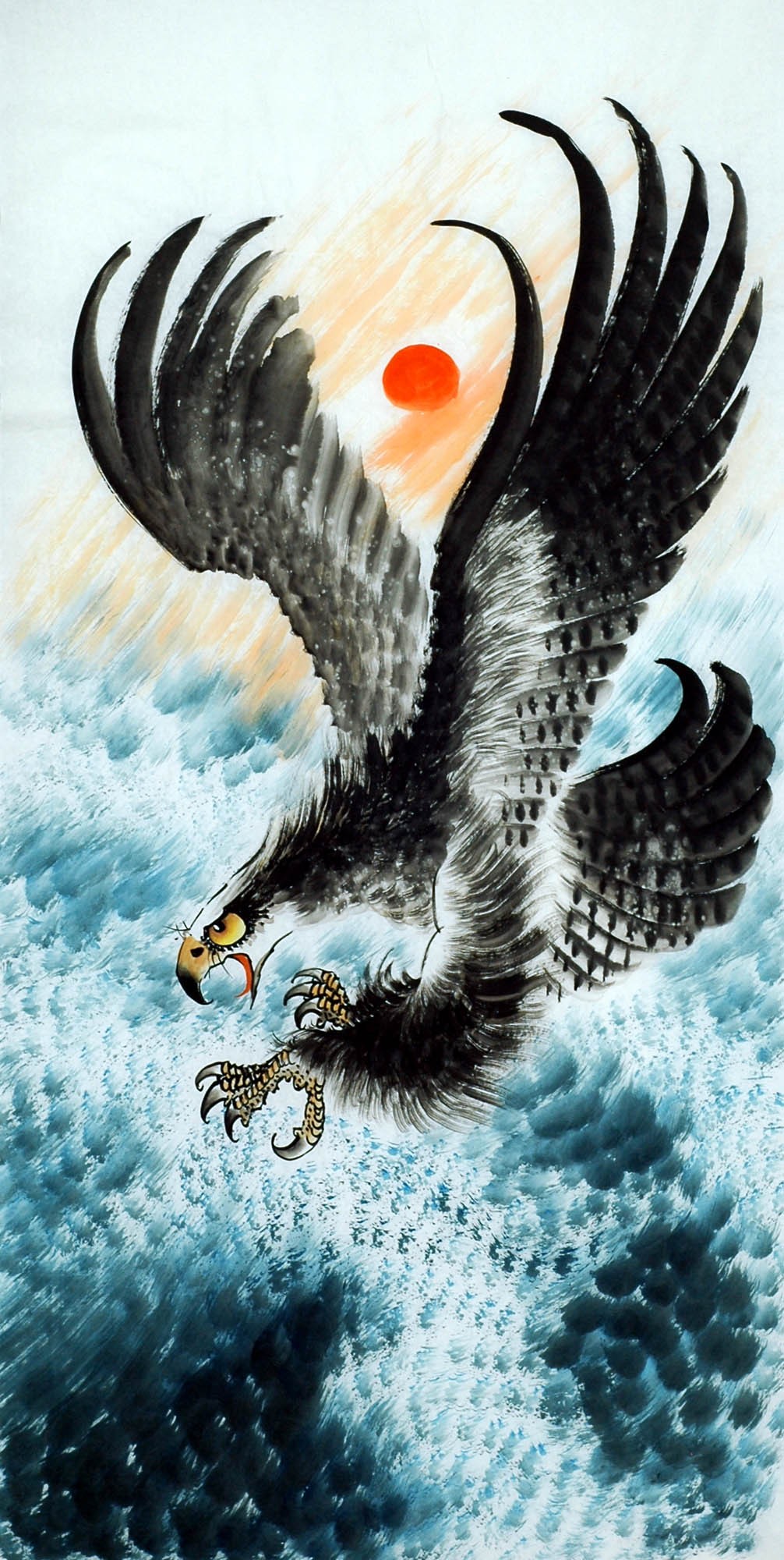 Chinese Eagle Painting - CNAG010536