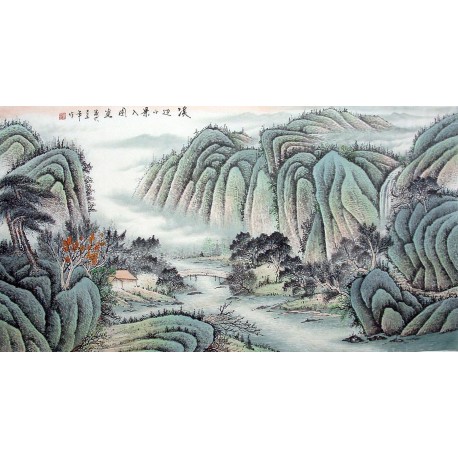 Chinese Landscape Painting - CNAG010543