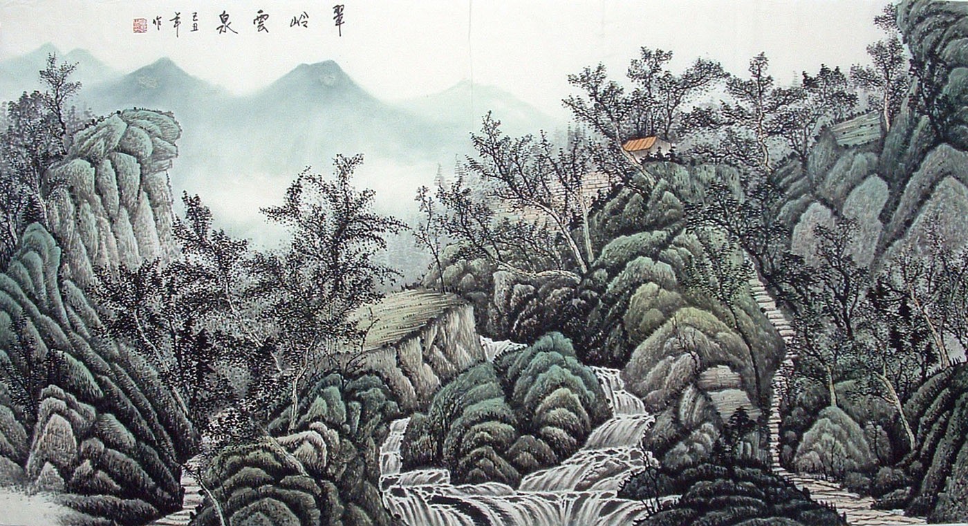 Chinese Landscape Painting - CNAG010544