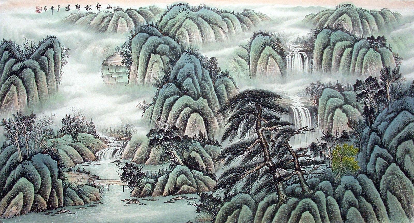 Chinese Landscape Painting - CNAG010545