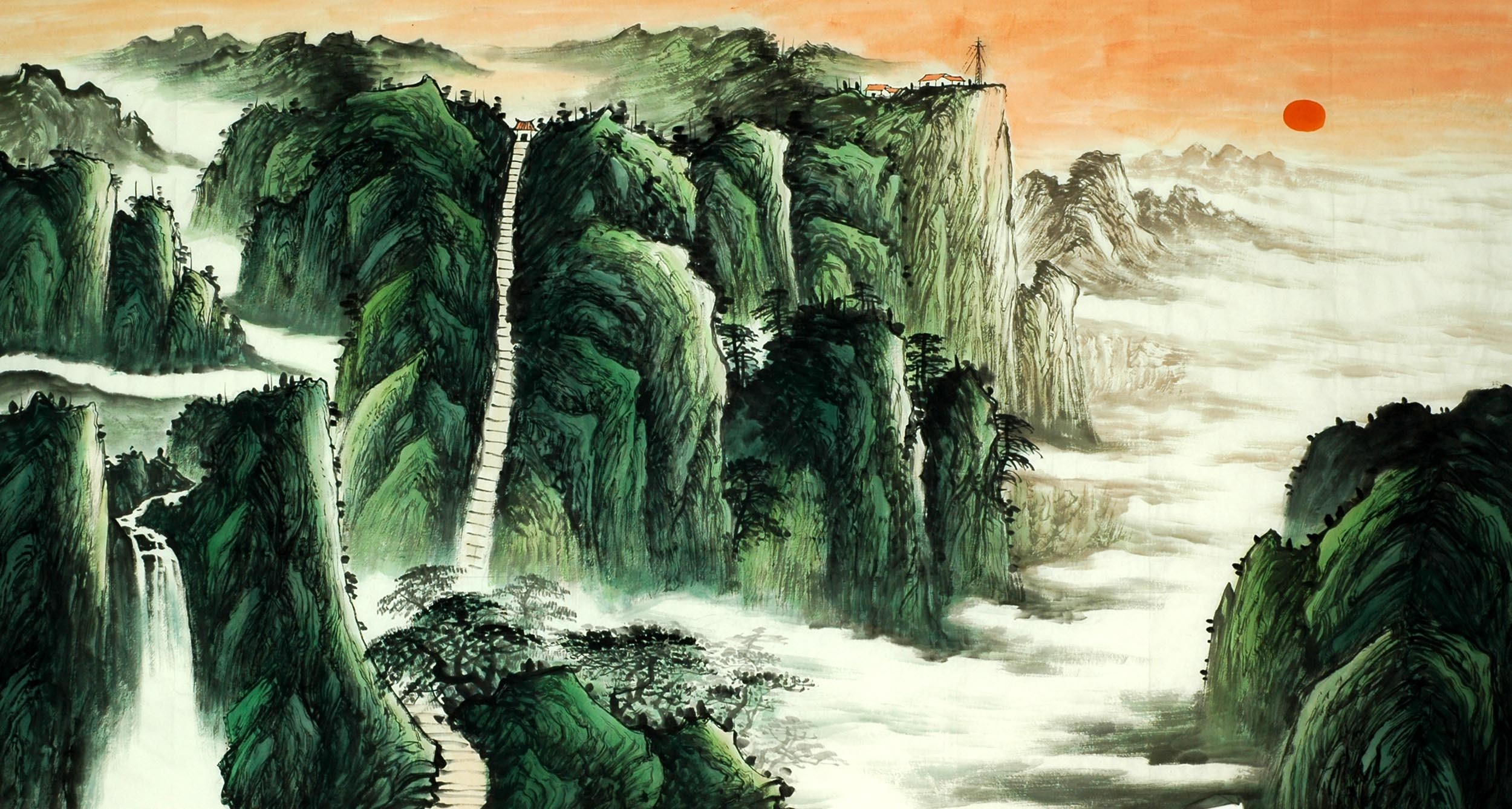 Chinese Landscape Painting - CNAG010546
