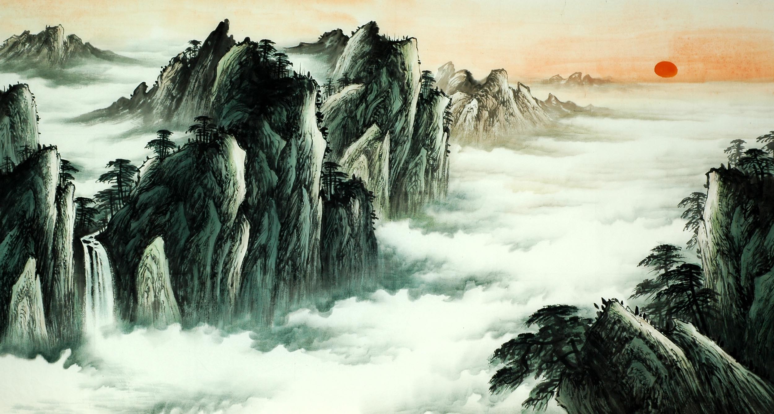 Chinese Landscape Painting - CNAG010547
