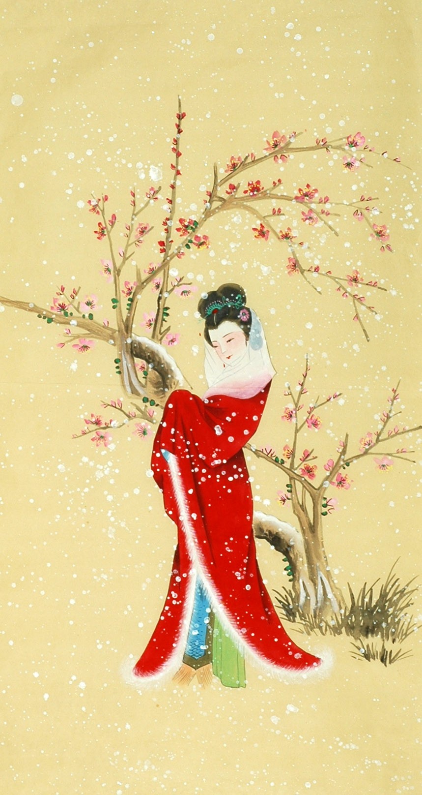Chinese Beautiful Ladies Painting - CNAG010548