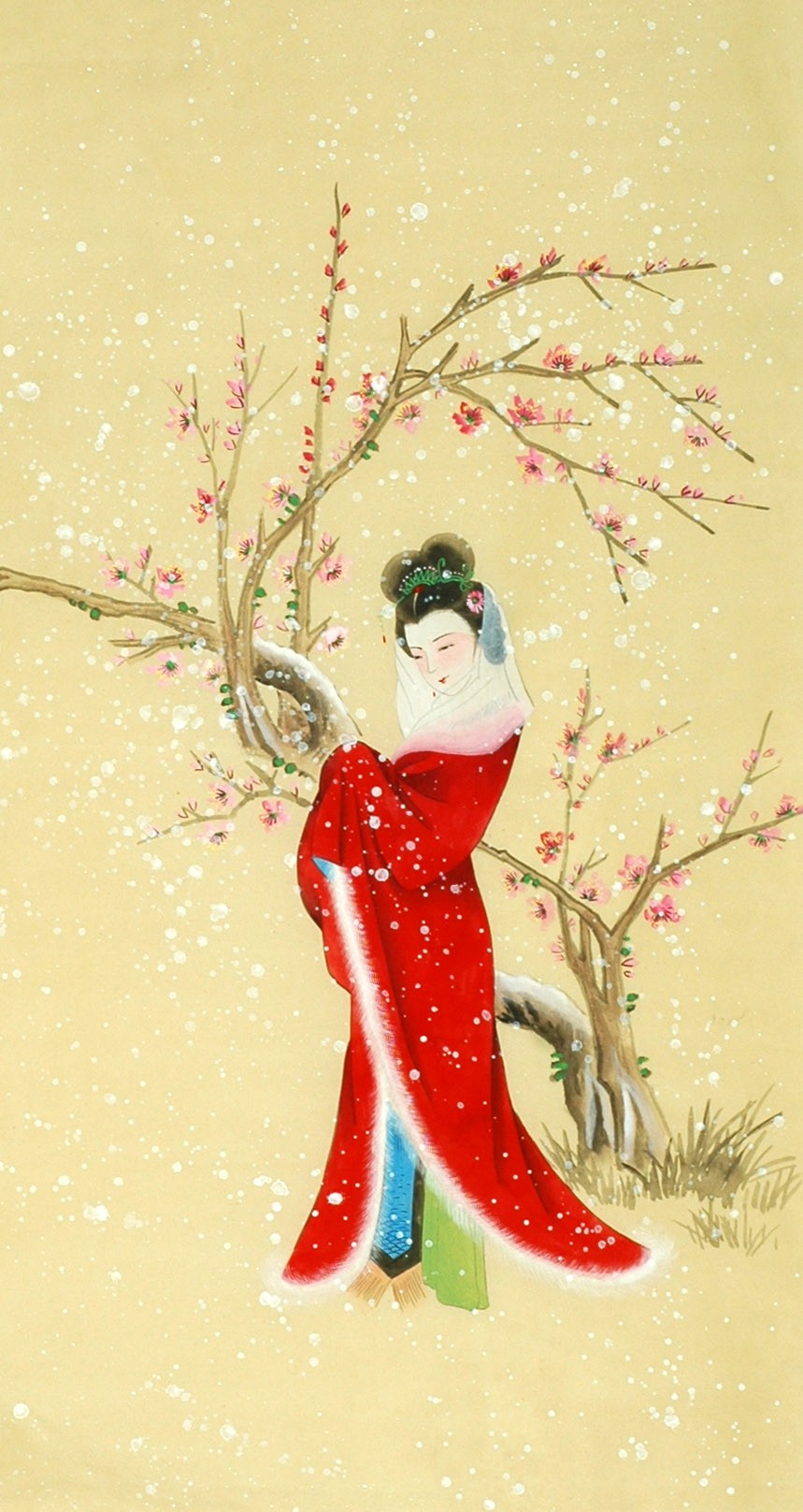 Chinese Beautiful Ladies Painting - CNAG010553