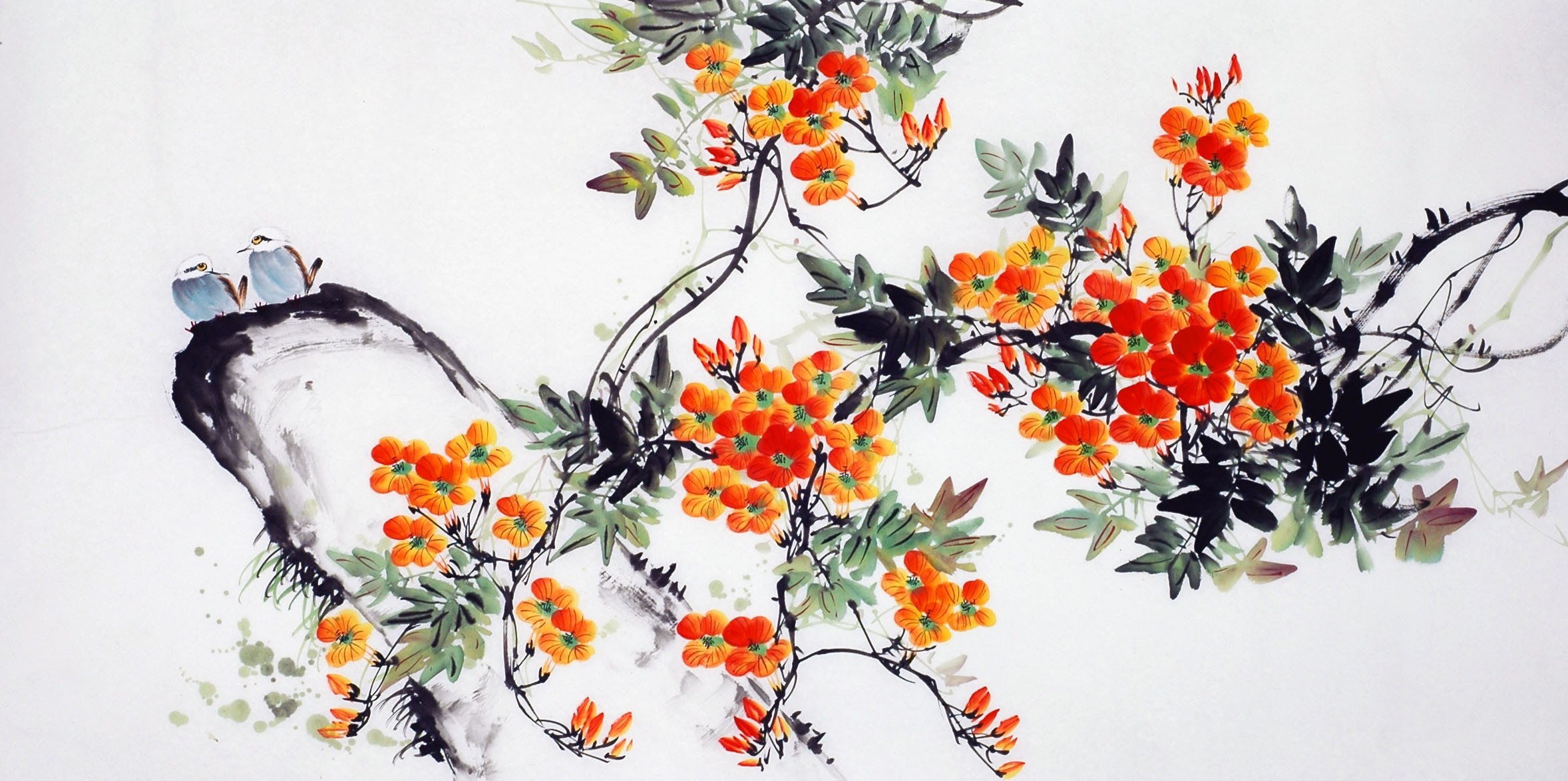 Chinese Flowers&Trees Painting - CNAG010565