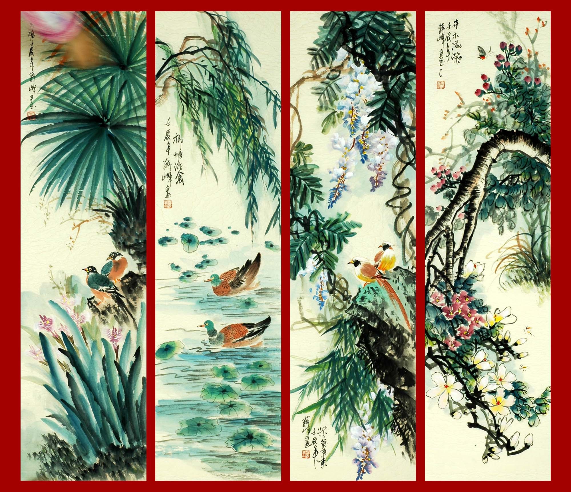 Chinese Flowers&Trees Painting - CNAG010604