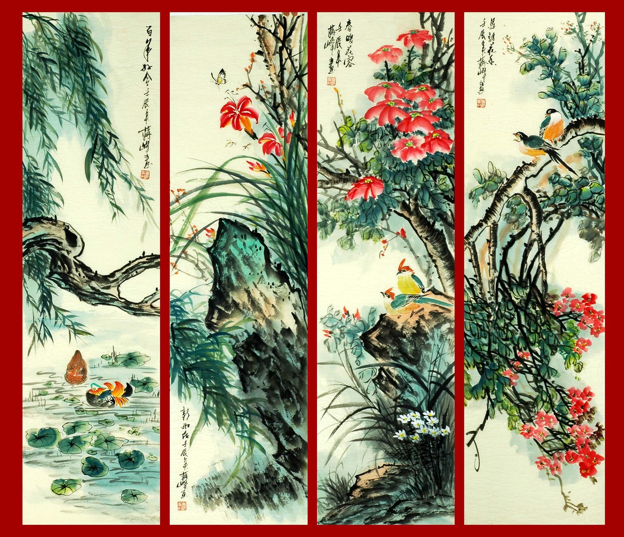 Chinese Flowers&Trees Painting - CNAG010605