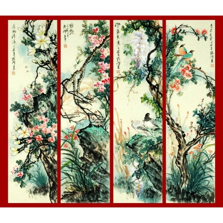 Chinese Flowers&Trees Painting - CNAG010606