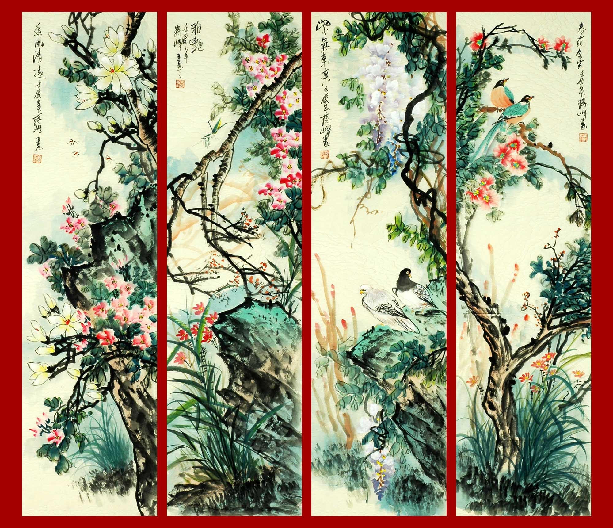 Chinese Flowers&Trees Painting - CNAG010606