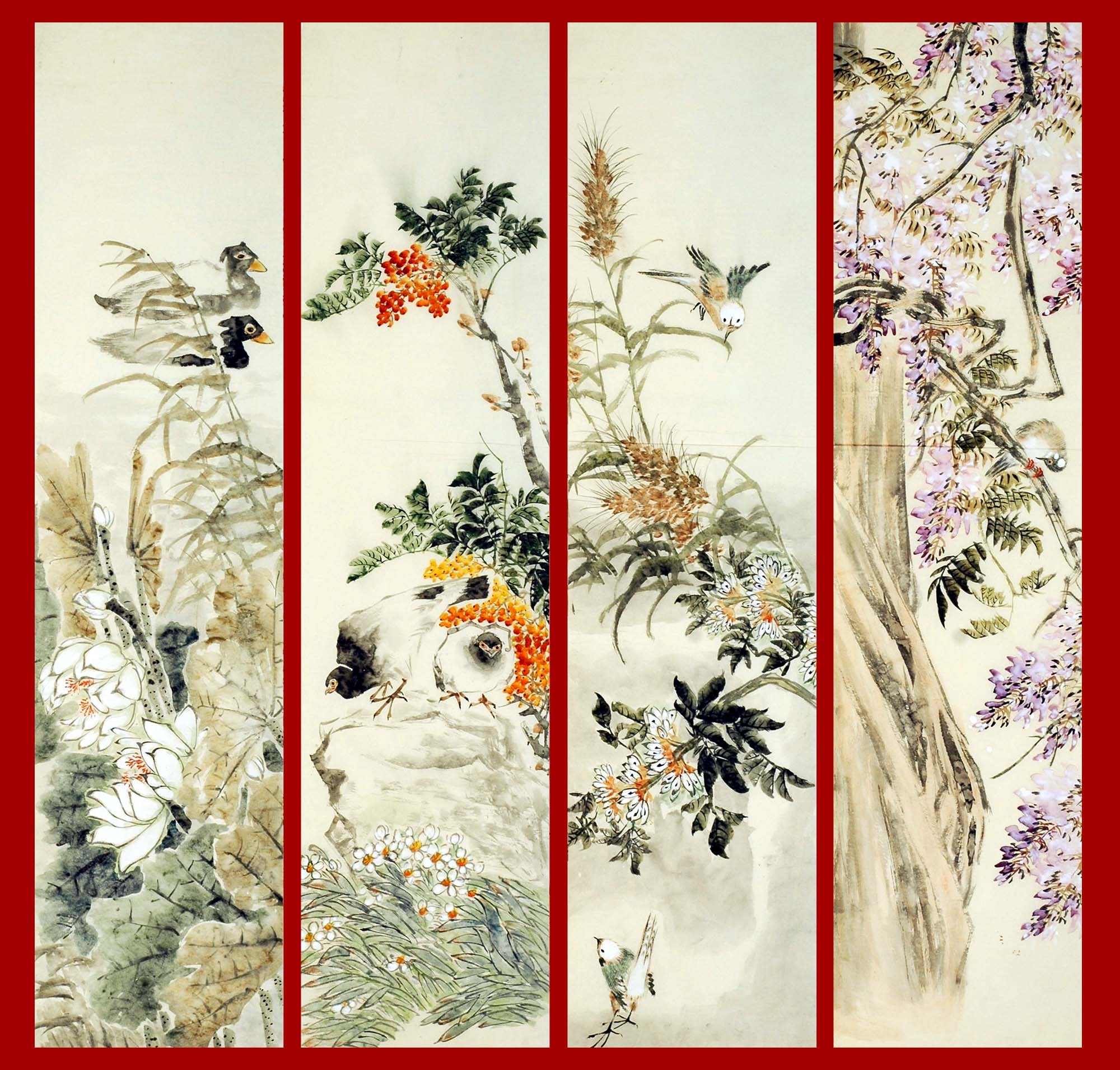 Chinese Flowers&Trees Painting - CNAG010608
