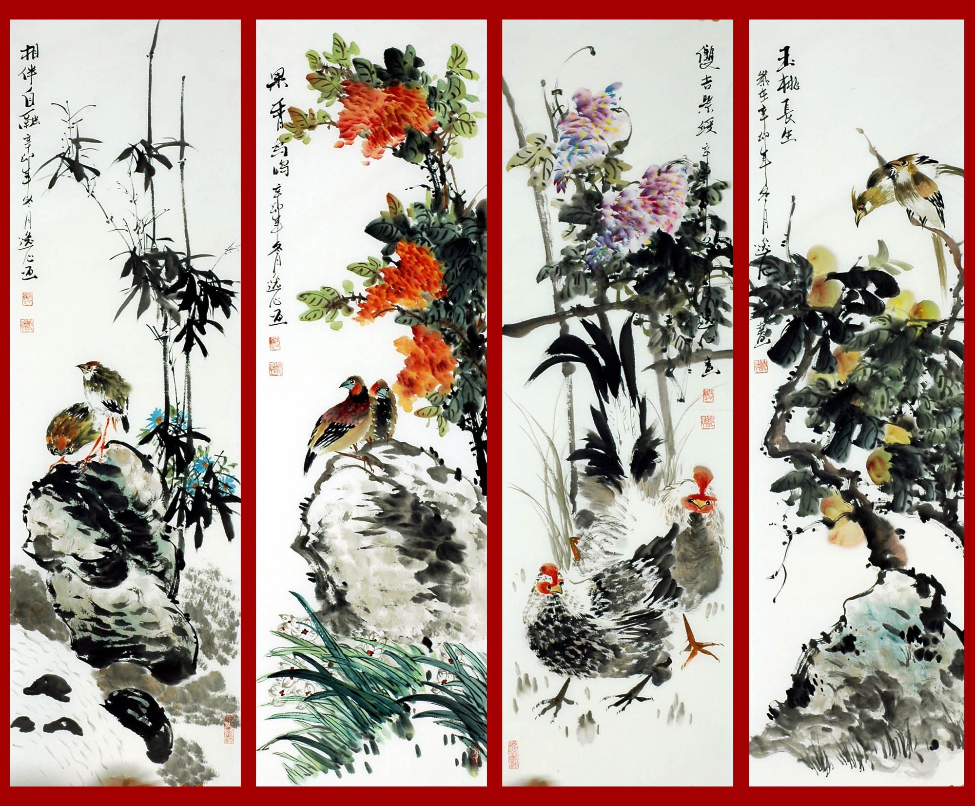 Chinese Flowers&Trees Painting - CNAG010610