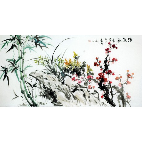 Chinese Bamboo Painting - CNAG010614