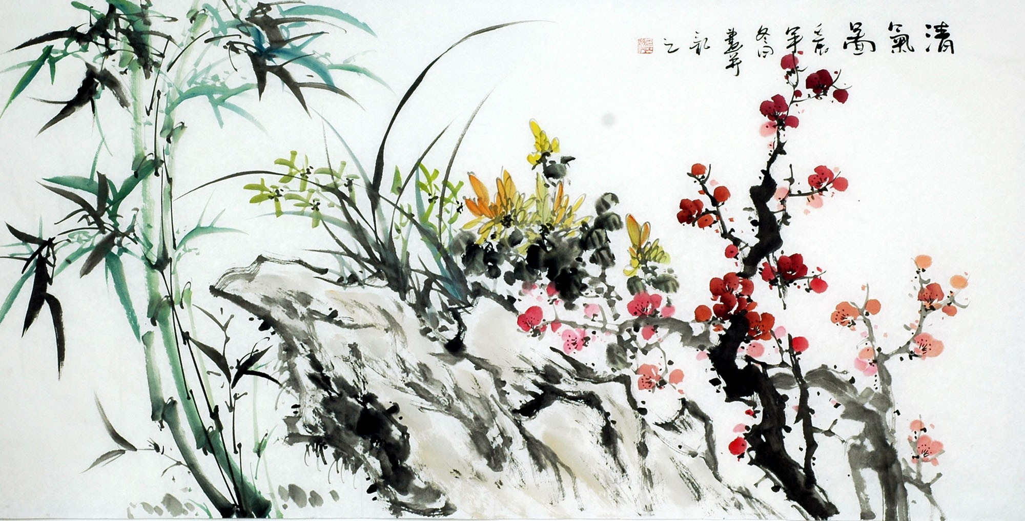 Chinese Bamboo Painting - CNAG010614