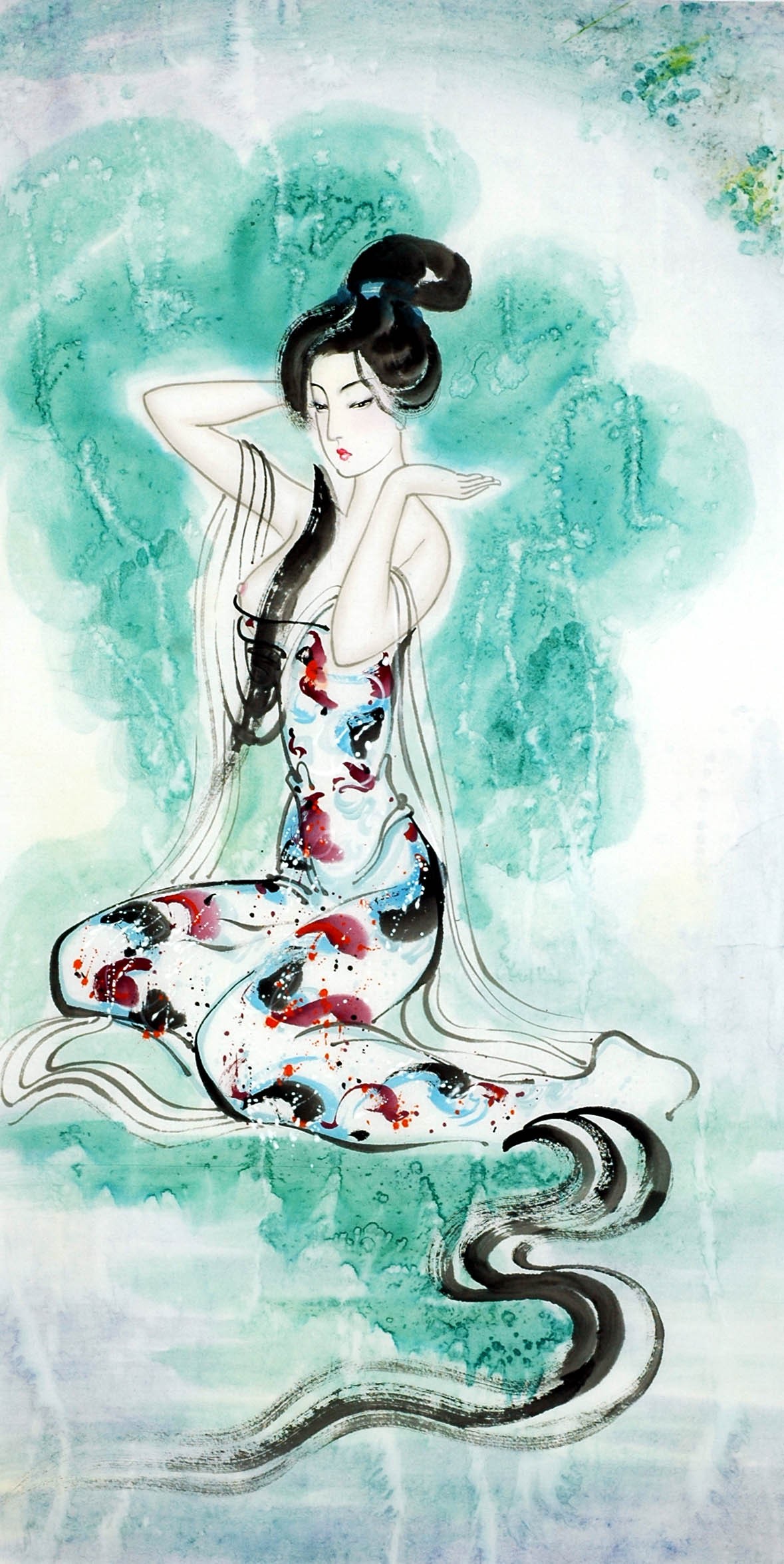 Chinese Beautiful Ladies Painting - CNAG010616