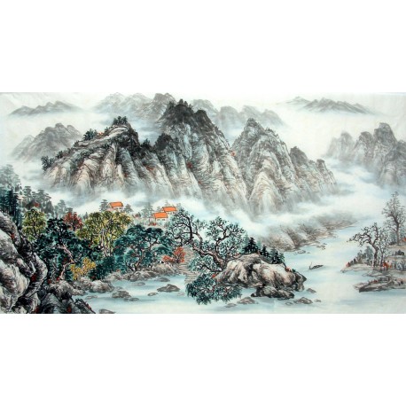 Chinese Landscape Painting - CNAG010626