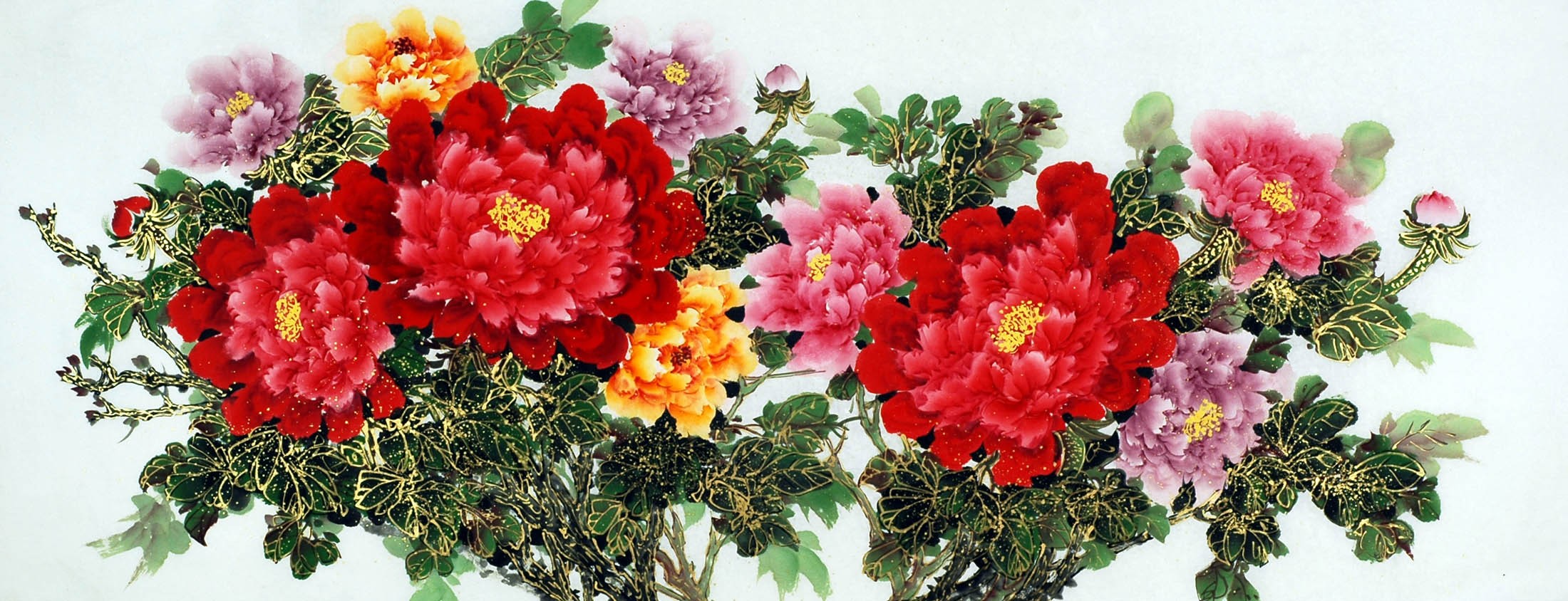 Chinese Peony Painting - CNAG010628