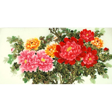 Chinese Peony Painting - CNAG010631