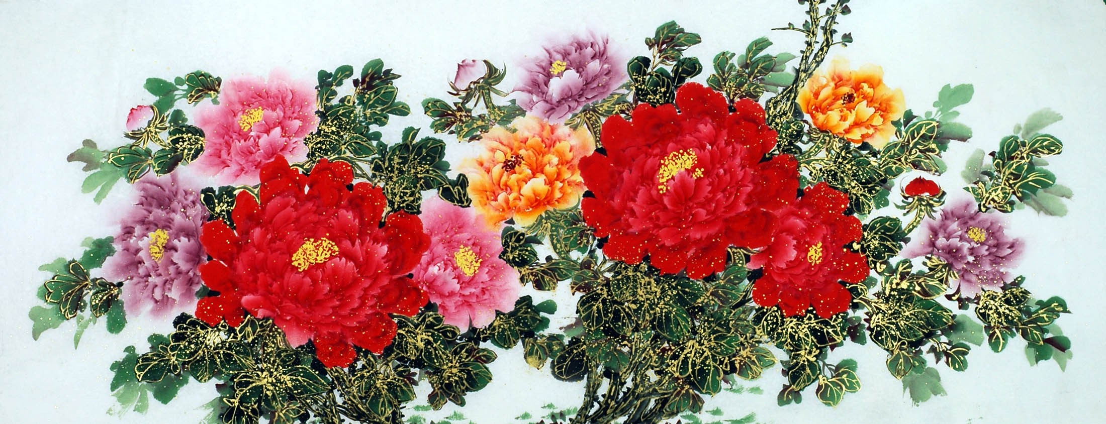 Chinese Peony Painting - CNAG010632