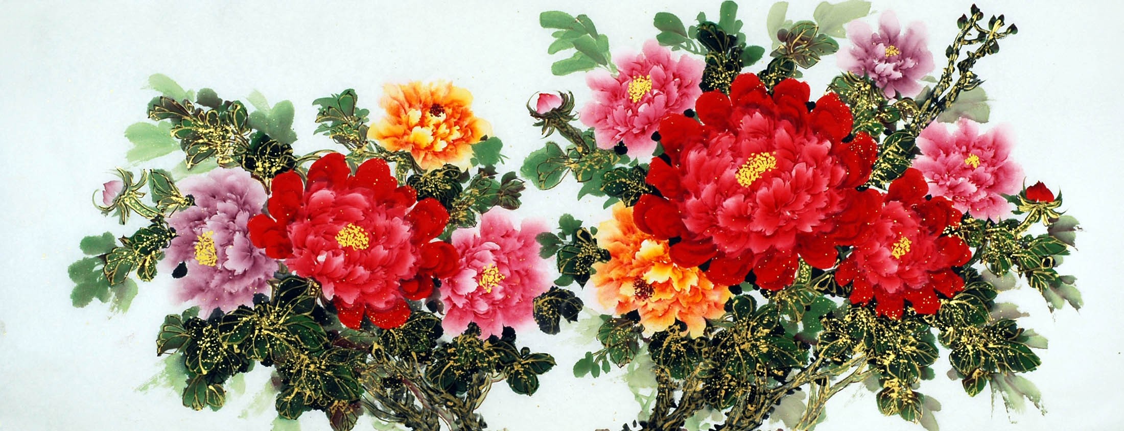 Chinese Peony Painting - CNAG010633