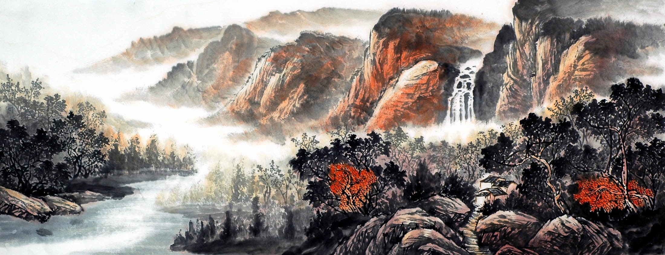 Chinese Landscape Painting - CNAG010639