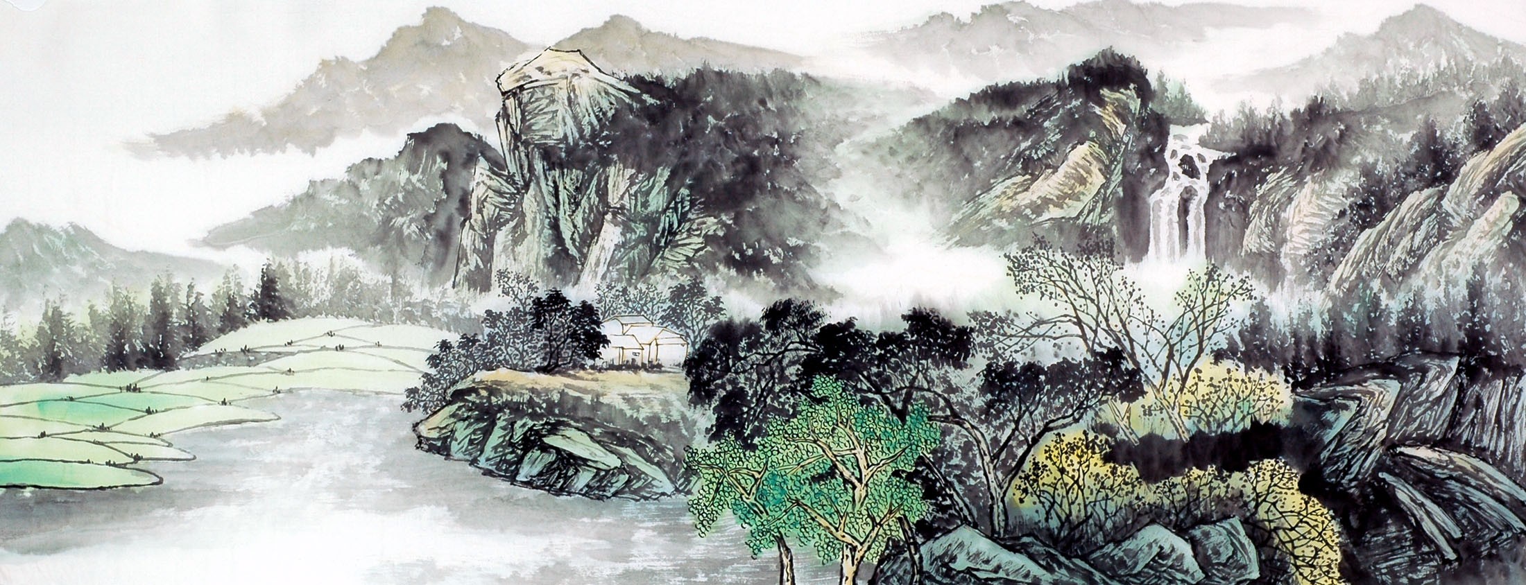 Chinese Landscape Painting - CNAG010643