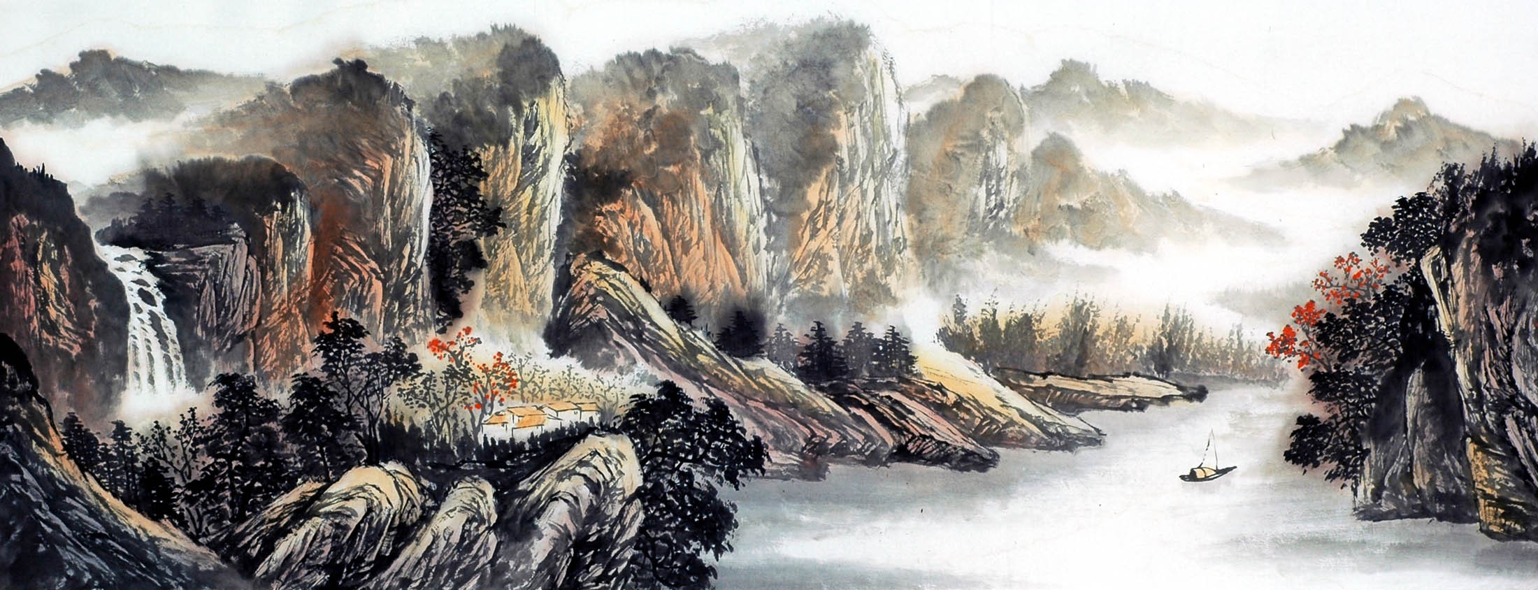 Chinese Landscape Painting - CNAG010644