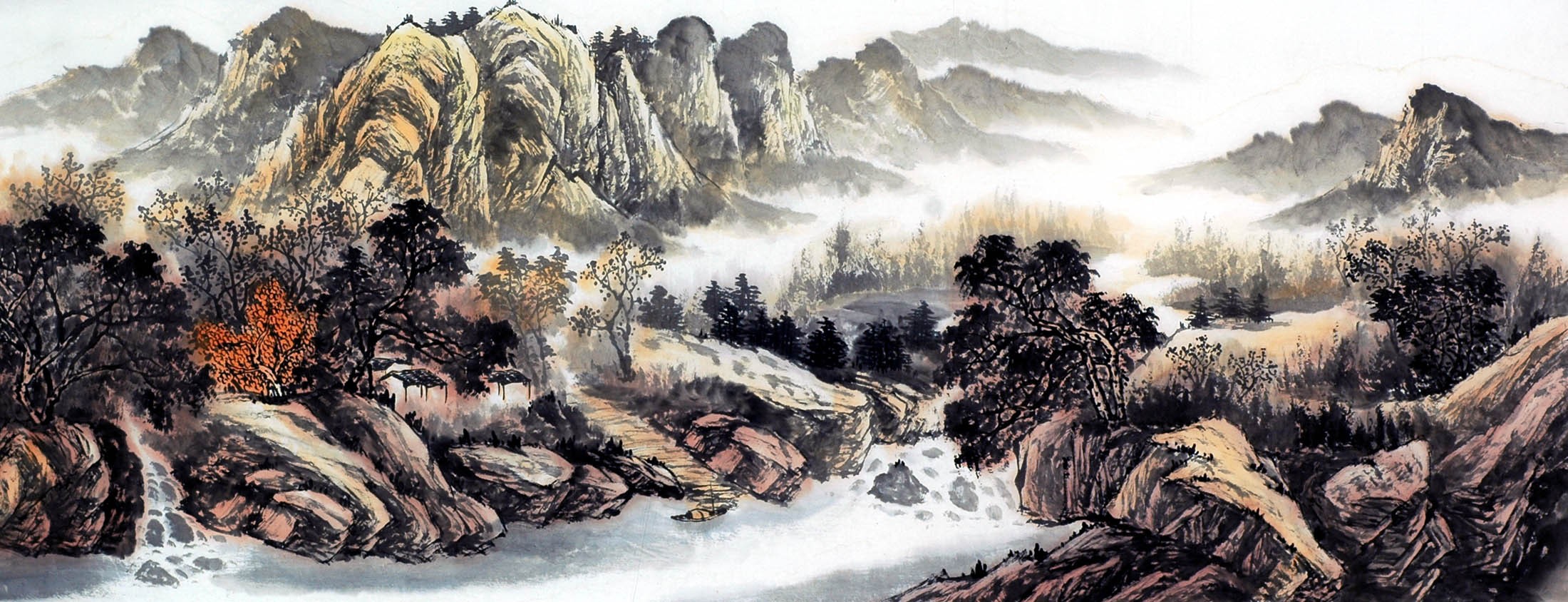 Chinese Landscape Painting - CNAG010647