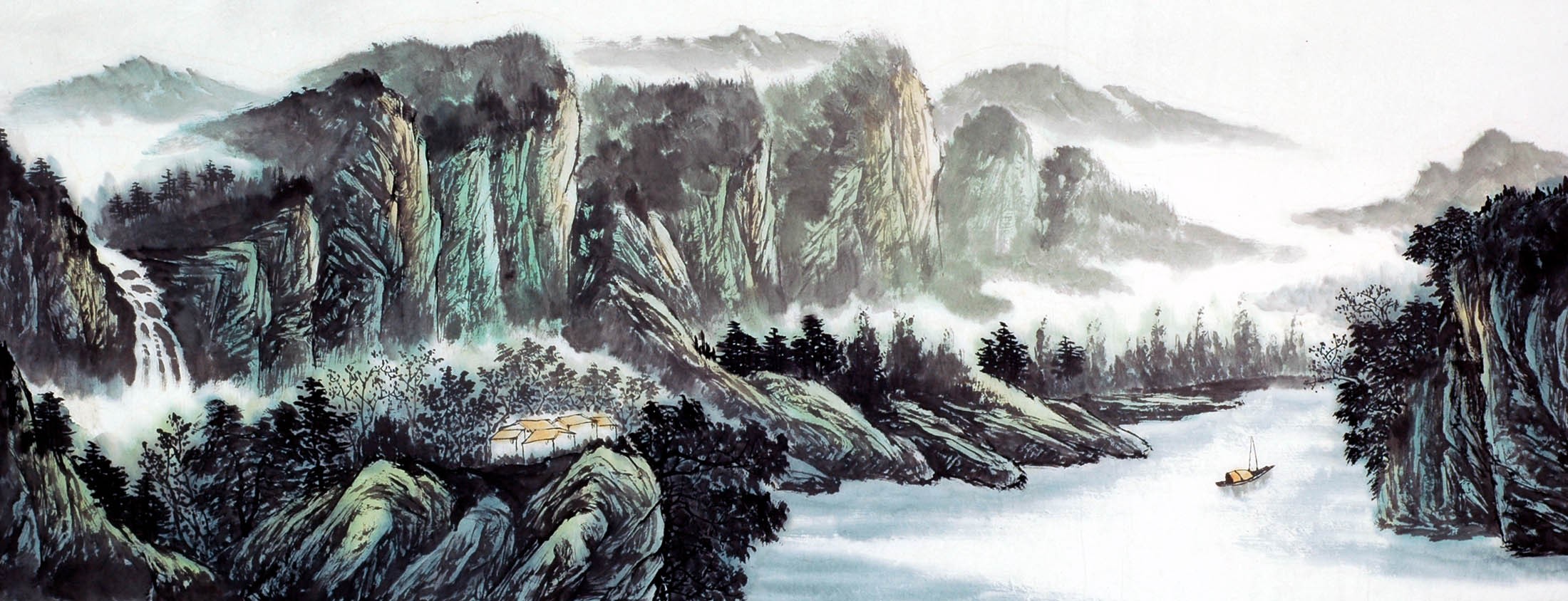 Chinese Landscape Painting - CNAG010648