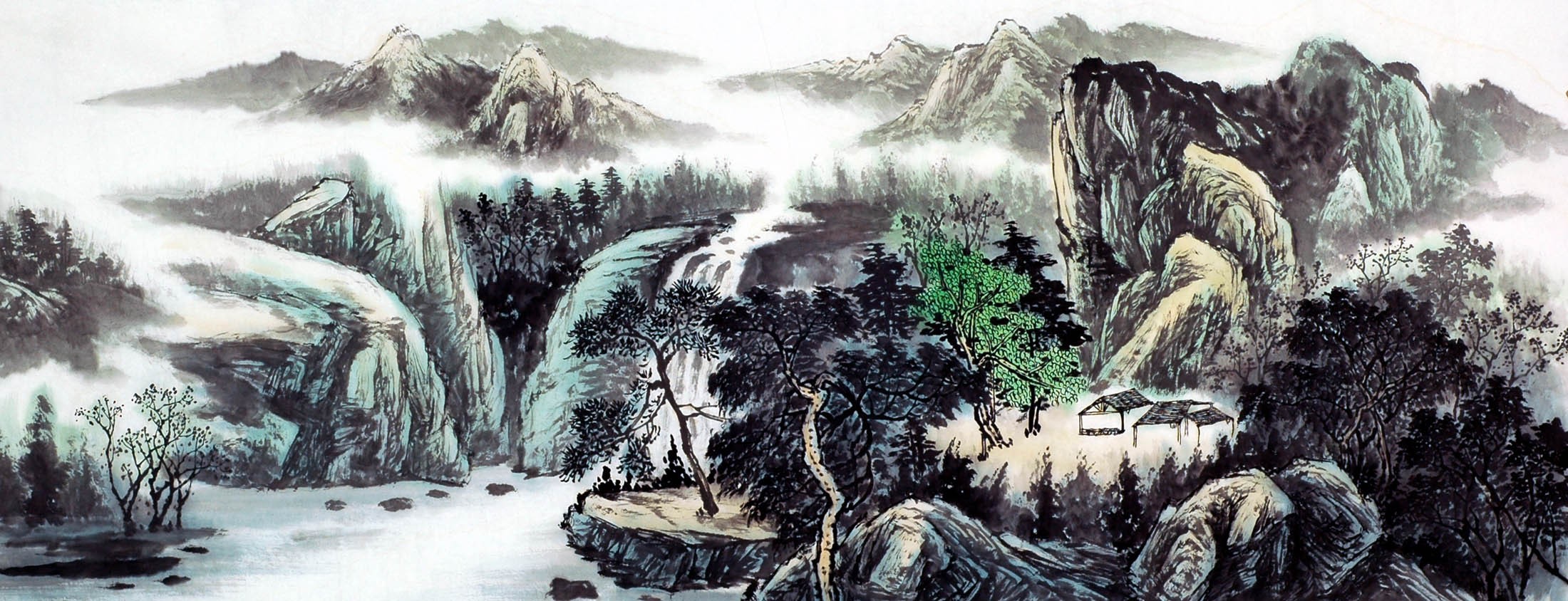 Chinese Landscape Painting - CNAG010649