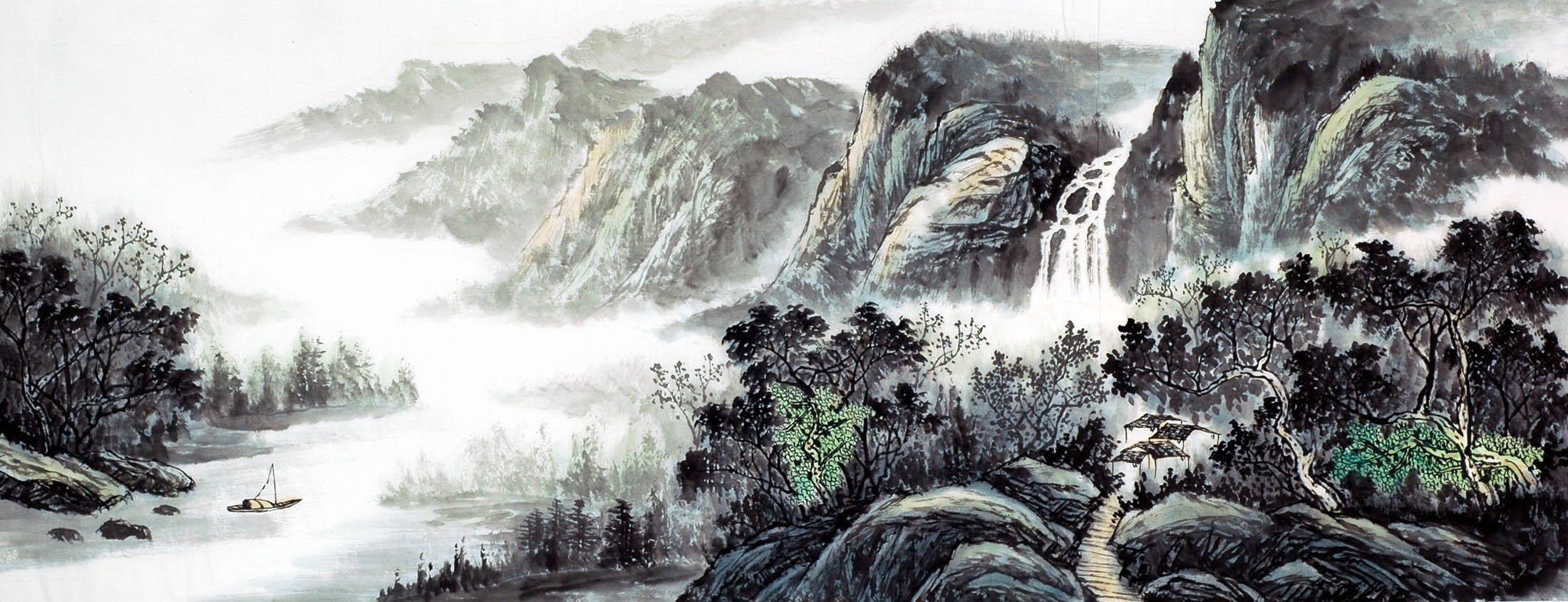 Chinese Landscape Painting - CNAG010654