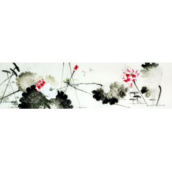Chinese Lotus Painting - CNAG010662