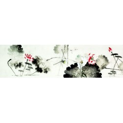Chinese Lotus Painting - CNAG010666