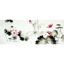 Chinese Lotus Painting - CNAG010667